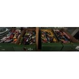 A large collection of model vehicles including LLedo, Teamster, Majorette, Matchbox,