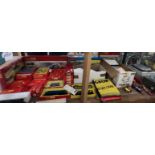 A Hornby RS602 Freightliner Set together with other Hornby kits, track, buffers, carriages,