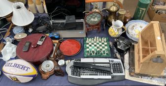 Nokia mobile phones together with other electrical items, malacite chess set,