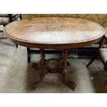A Victorian walnut occasional table,