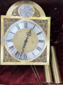 A modern longcase clock dial,