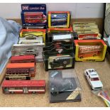 A Dinky 1950 Ford V8 Pilot together with other Dinky and Corgi model vehicles, Models of Yesteryear,