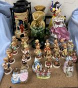 A collection of Hummel figures together with Beswick and Royal Doulton figures,