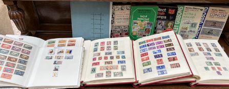 Three stamp albums of British colonies,
