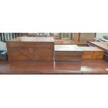 A Victorian walnut lap top desk,