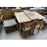 A mid 20th century Gordon Russell teak dining room suite,
