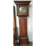 An 18th century oak cased longcase clock,