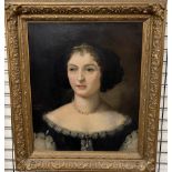 Estelle Head and shoulders portrait of a lady Oil on canvas Signed and dated 1886 55 x 45cm