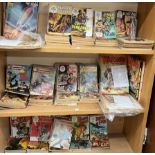 A large collection of comics including Classics illustrated, Lion, War Picture Library, Commando,