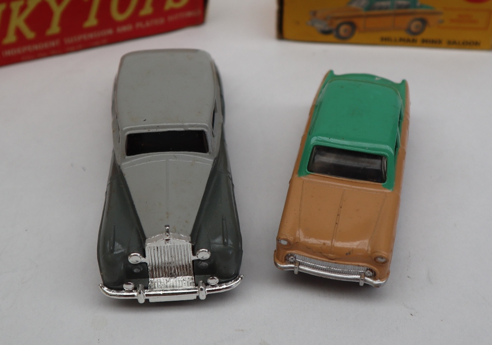 A Dinky Toys 150 Rolls Royce Silver Wraith in two tone grey, with windows, - Image 3 of 5