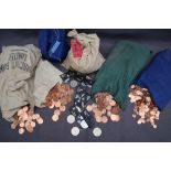 A large collection of 1967 copper pennies, uncirculated, in their original bags,