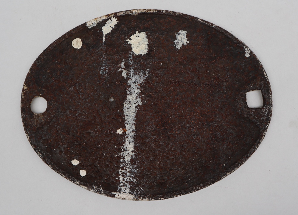 An LM & SR Track Circuit plate of oval form, 26. - Image 4 of 4