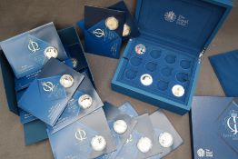 Royal mint - The Queen's Official Diamond Jubilee collection 24 coins and cases