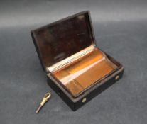 A 19th century faux tortoiseshell 'snuff box' music box,