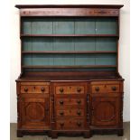 An 18th century North Wales oak dresser,