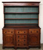 An 18th century North Wales oak dresser,