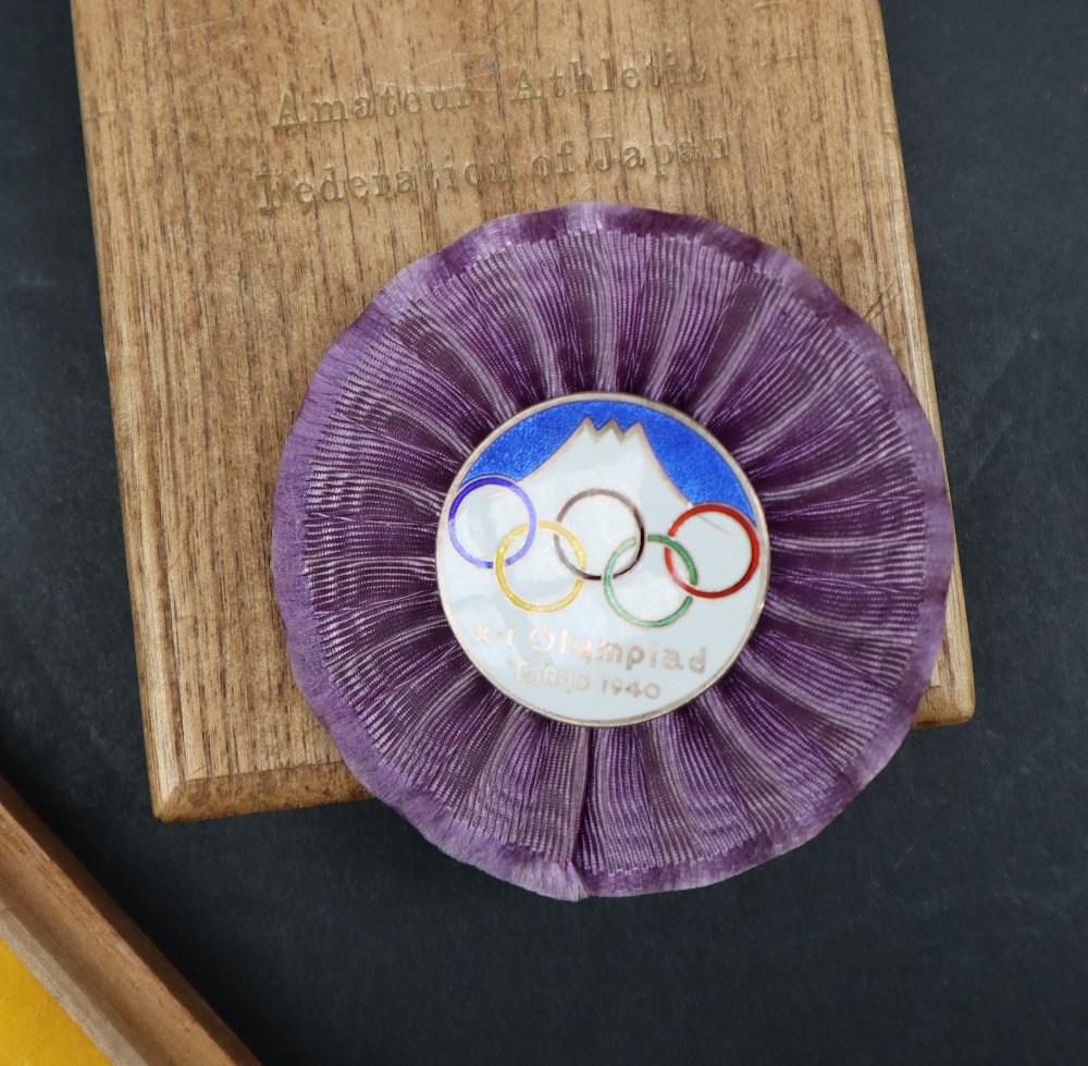 Olympic Games - An Officials badge for the cancelled Tokyo 1940 Olympic Games, - Image 2 of 4