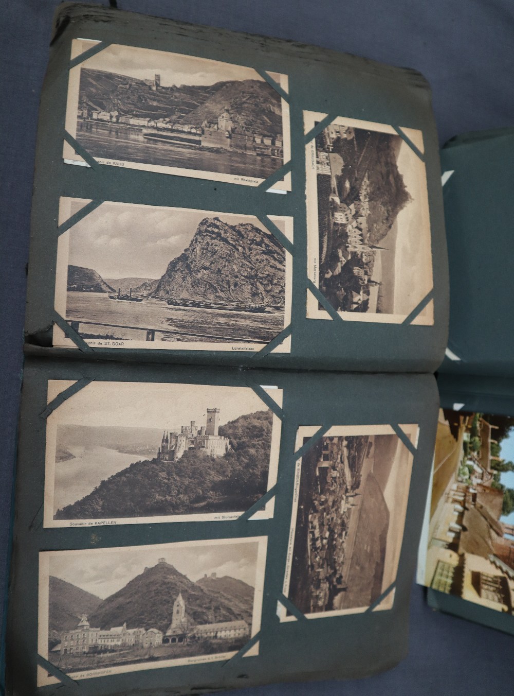 Two postcard albums comprising war related postcards, architecture, travel, comic, photographs, - Image 4 of 7