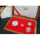 A 2015 Winston Churchill, 1874-1965 fractional Krugerrand four coin set,