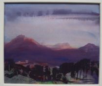 Cecil A Hunt Italianate Landscape Watercolour Signed 12 x 14cm **Artist resale rights may apply**