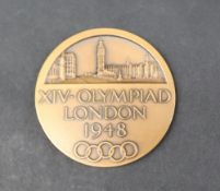 Olympic Games - London 1948 - a bronze Participation medal, designed by MacKennal,