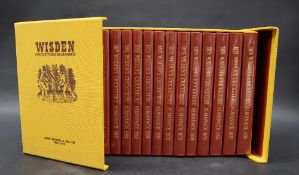 Cricket Wisdens, a yellow boxed set of reprints for the first 15 years of Wisden 1864-1878.