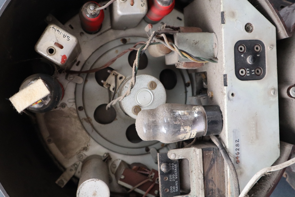 An Ekco all electric radio receiver Type A22 with a circular bakelite casing, and knobs, - Image 12 of 12