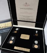 The 2015 Queen Elizabeth II Longest Reigning Monarch Portrait Collection four sovereign set, No.