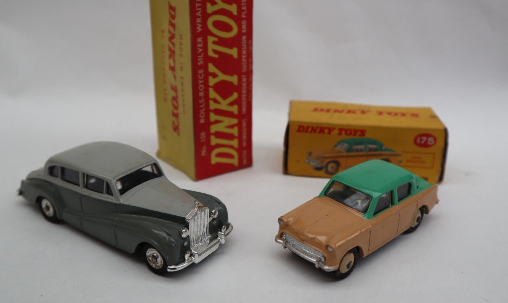 A Dinky Toys 150 Rolls Royce Silver Wraith in two tone grey, with windows, - Image 2 of 5
