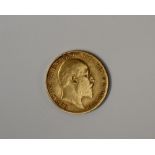 An Edward VII gold half sovereign dated 1902