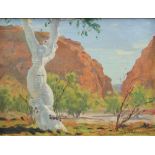 John A Gardner (Australian 1906 - 1987) Impressionist Australian landscape Oil on canvas laid on