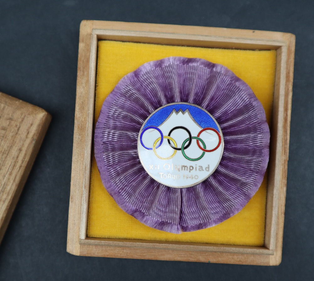 Olympic Games - An Officials badge for the cancelled Tokyo 1940 Olympic Games, - Image 4 of 4