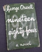 Orwell (George) Nineteen Eighty-Four, light green cloth, red lettering to the spine,