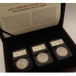 The complete Peace Dollar Mintmark collection, including a 1921 Philadelphia,