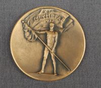 Olympics - Los Angeles 1932 Olympic Games participation medal, bronze, designed by Julio Kilenyi,