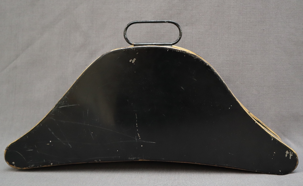A Japanned tin containing an Ede & Ravenscroft tricorn hat size 7 3/8 relating to Councillor Isaac - Image 6 of 6