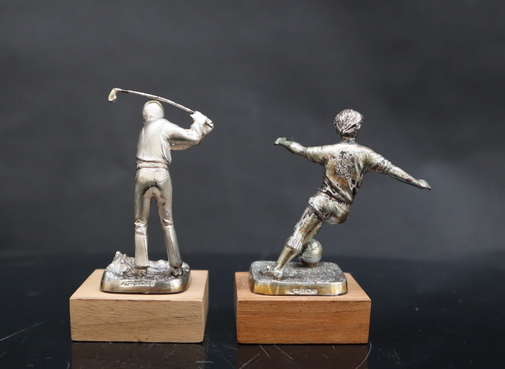 A set of nine Elizabeth II silver sportsmen figures including The Falconer, The Squire, The Poacher, - Image 9 of 10