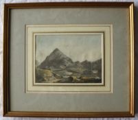 Attributed to John White Abbott Near Buttermere Lake Watercolour 18.5 x 25.