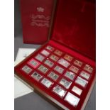 A set of twenty five Elizabeth our Queen silver ingots,