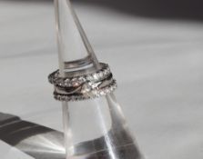 A solitaire diamond ring, the round brilliant cut diamond approximately 0.