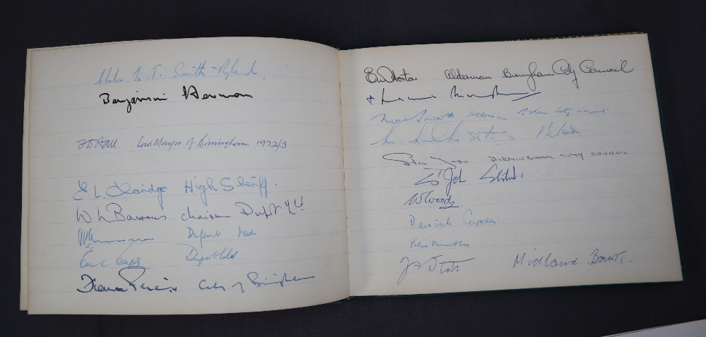 Prince Philip - The Birmingham Engineering and Building Centre Visitors book, - Image 2 of 6