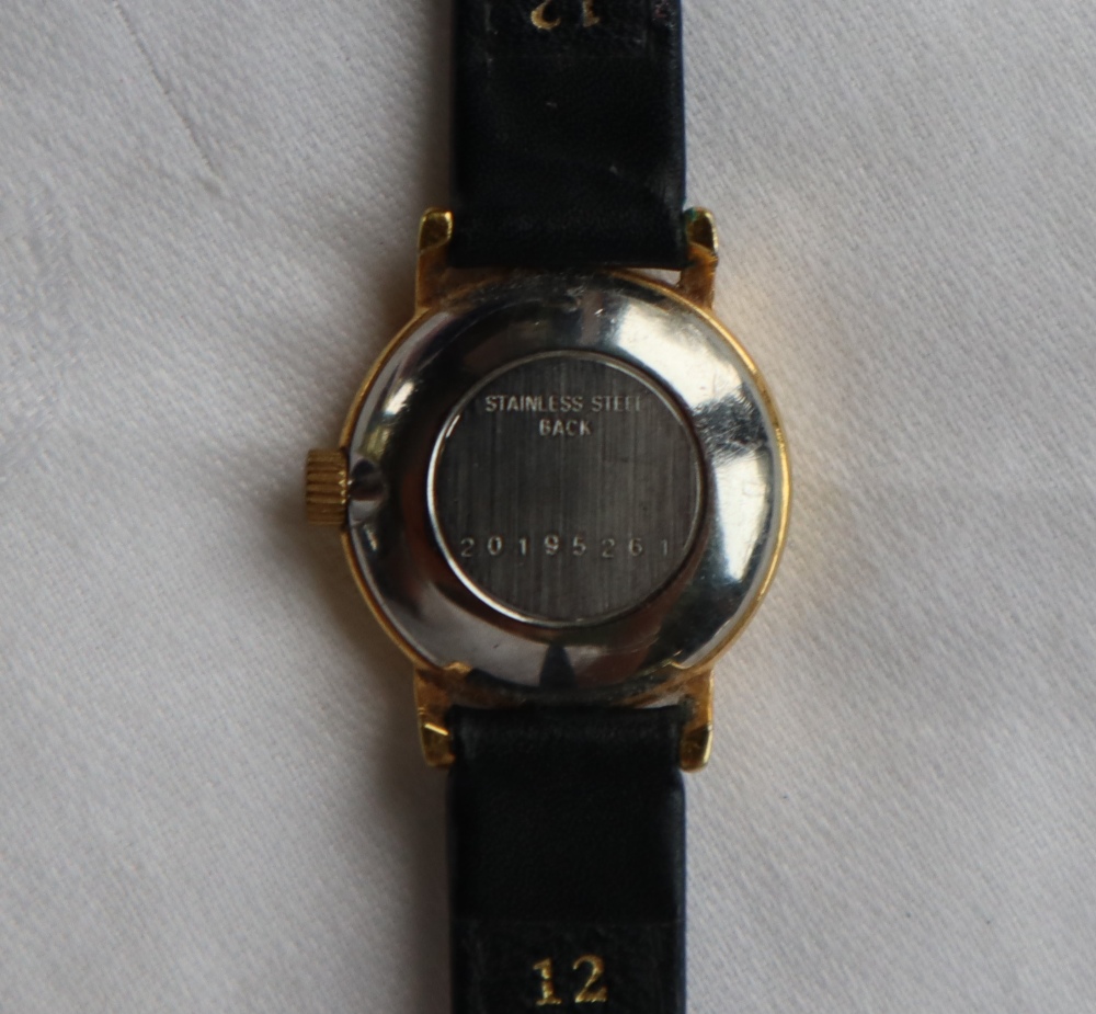 A lady's gold plated Longines wristwatch, - Image 3 of 4