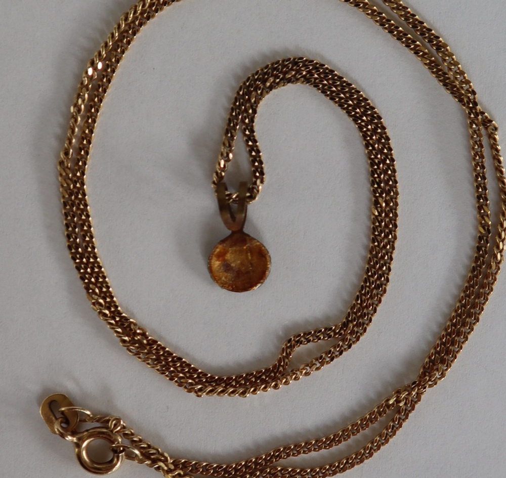 A 9ct yellow gold necklace, approximately 2.