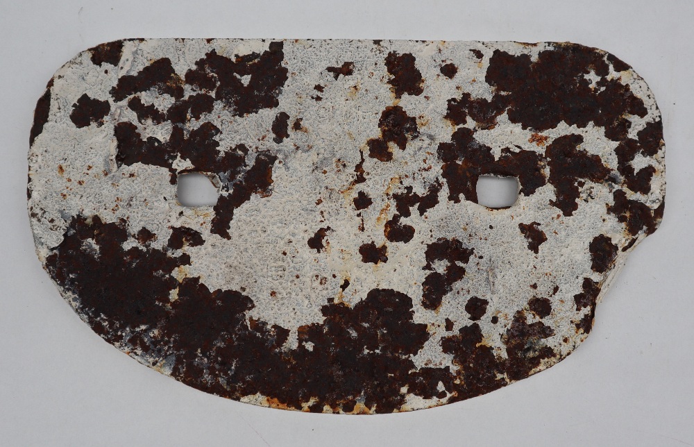 A railway wagon plate for LMS Standard 12 Tons, 239709, of flattened oval form, 28. - Image 3 of 3