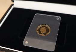 A 2015 gold sovereign produced for the christening of The Princess Charlotte Elizabeth Diana of