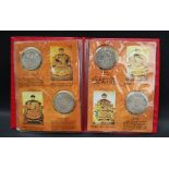 A set of twelve coins / tokens to commemorate the twelve emperors from Nurhaci to Xuantong,