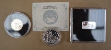 First Strike a silver sovereign one of 100,000,