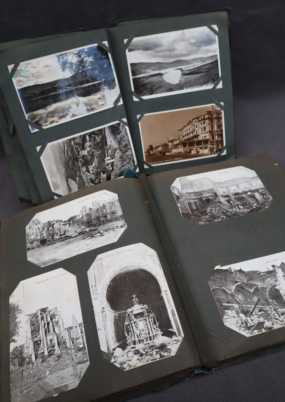 Two postcard albums comprising war related postcards, architecture, travel, comic, photographs, - Image 2 of 7