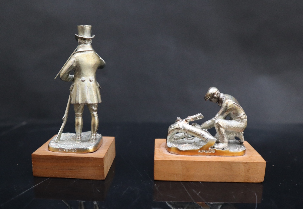 A set of nine Elizabeth II silver sportsmen figures including The Falconer, The Squire, The Poacher, - Image 7 of 10