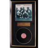 Queen, The Works, album cover and record, framed and glazed,